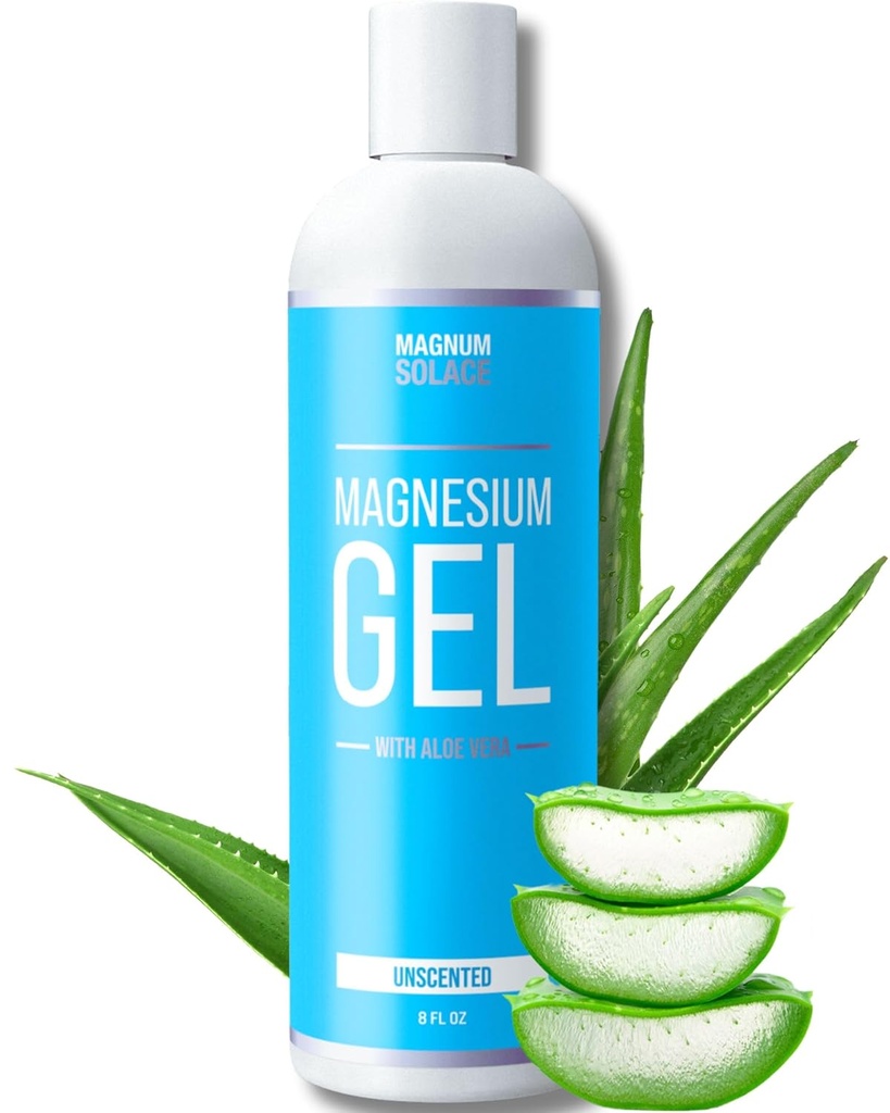 Μαγνήσιο Gel Topical για τους μυς - Gel μασάζ σώματος με καθαρό χλωριούχο μαγνήσιο και αλόη Βέρα (Αρωματισμένο)