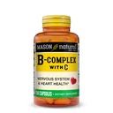 MASON NATURAL B-Complex με βιταμίνη C – Νευρικό Σύστημα & Υποστήριξη για την Υγεία της Καρδιάς – 100 Κάψουλες