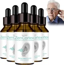 Εμβοές Ανακούφιση για τα αυτιά που χτυπούν, Zencortex Cortex σταγόνες αυτιού, Zencortex για εμβοές, Βοηθά με Eardrum υγεία, προωθεί την ακουστική σαφήνεια, μπουκάλι για 30 ημέρες (5 Pack)