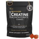 Creatine Monohydrate Gummies for Men & Women - Ζάχαρη χωρίς & Vegan Advanced Formula W/L-Taurine + Βιταμίνη B12 - για μυϊκή δύναμη, μυών Builder, ανάκτηση, ενίσχυση ενέργειας, συμπλήρωμα προ-εργασίας