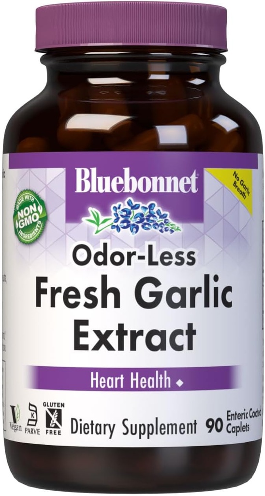 BlueBonnet Standardized Fresh Garlic Extract Supplement, 90 Count