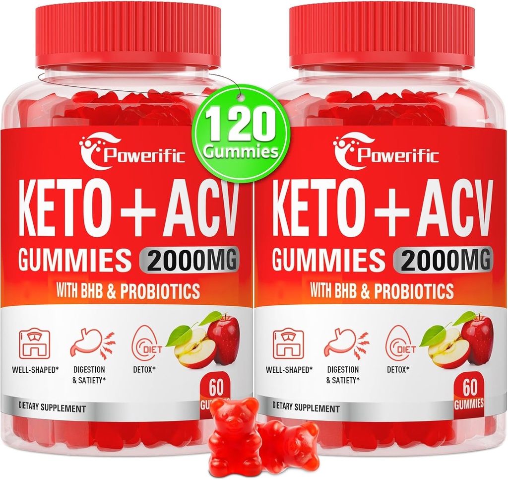 Τσίχλες μηλίτη μηλίτη, GLP-1 υποστήριξη Keto ACV Gummies Max Strength 2000mg μηλίτη μηλίτη με τη μητέρα, τα προβιοτικά και τη βιταμίνη B12, για την πέψη, τον μεταβολισμό, την κάθαρση και τη δίαιτα Detox (2 συσκευασίες)