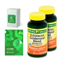 Echinacea Goldenseal Blend Dietary Supplement, 900 mg, 75 Ct Bundle with Exclusive Vitamins & Minerals A to Z - Better Ligth&Spring Guide@ (3 Items)