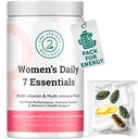 Καθημερινά 7 Essentials Γυναικείο πακέτο βιταμινών -7 Pack Complete Women's Multivitamin Packet with Energy, Μεταβολισμός, ανοσοποιητικό σύστημα, γυναικεία υποστήριξη υγείας με προβιοτικά, More