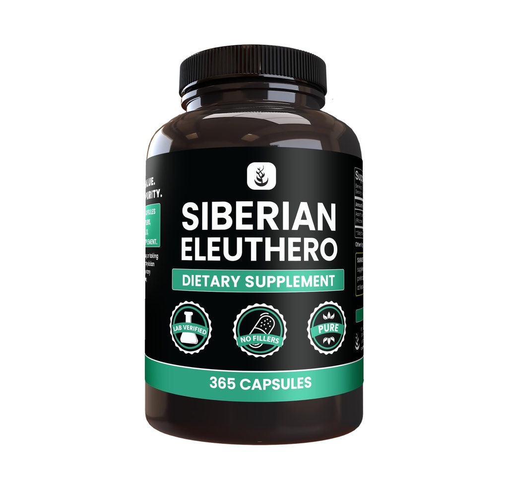 ΑΝΩΤΑΤΑ ΑΡΧΙΚΑ ΣΥΣΤΑΤΙΚΑ Siberian Eleuthero, Πάντα καθαρό, Χωρίς Πρόσθετα ή Fillers, Εργαστήριο Επαληθευμένο (365 κόμης (πακέτο του 1))