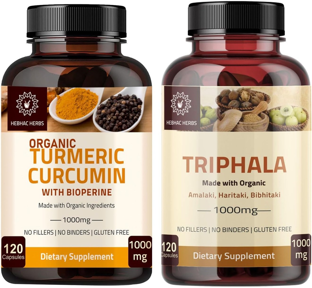 Κάψουλες κουρουμίνης & κάψουλες Triphala