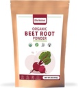 Organic Beet Root Powder, Non-GMO, Gluten Free, Vegan Superfood, Nitric Oxide Booster, Increase Stamina & Enhance Exercise Performance (16 oz.)