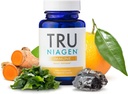 TRU NIAGEN Immune Support Supplement - Daily Defense - Βιταμίνη C από τη ζύμωση, Vegan Vitamin D3 2000 IU, Zinc, Plus Theracurmin (Curcumin) + Multi Βραβείο-Winning NAD Ενίσχυση Niagen 150mg 30ct