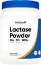 Nutricost Lactase Powder 500 Grams - Non-GMO, Gluten Free