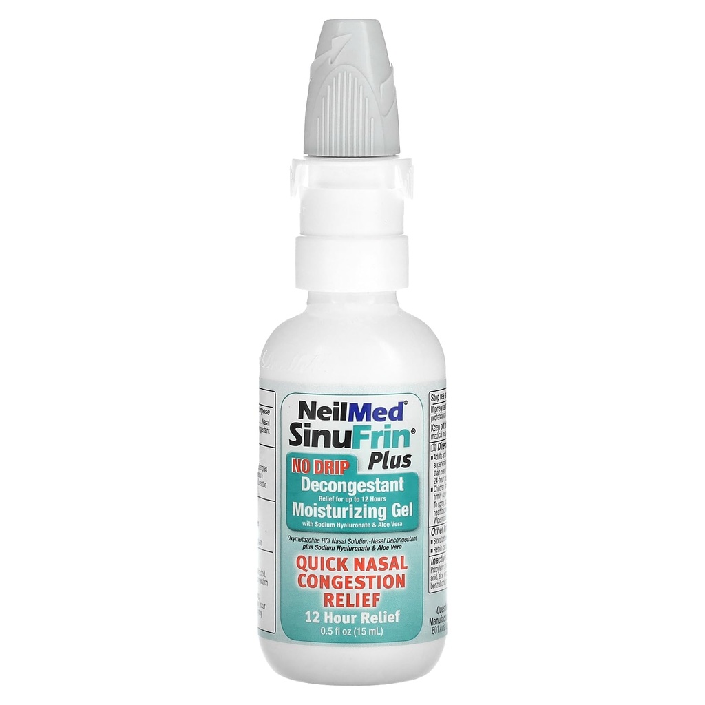 Neilmed Sinufrin Plus Αποσυμφορητικό Ενυδατικό Gel, .5 ρευστή ουγγιά (συσκευασία Μαΐου Vary)