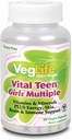 VegLife Vital Teen Girls Multiple Veg Cap, 60 Count