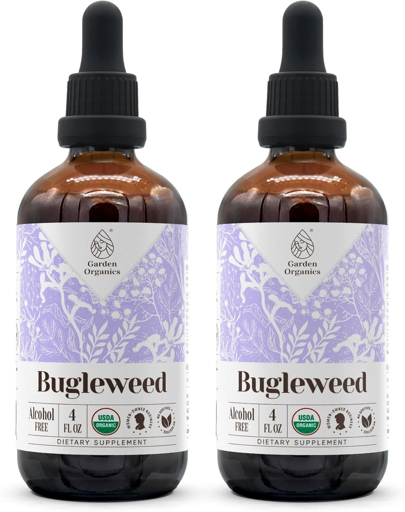 Bugleweed USDA Organic Alcohol-Free Extract | Dietary Supplement, High-Potency Tincture, Respiratory System | Natural Certified Organic Bugleweed (Ze LAN, Lycopus Virginicus) Dried Herb 2x4 oz