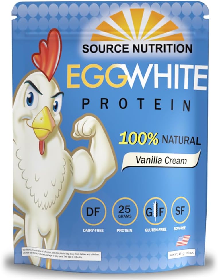 TradeKing 1 lb Αυγό Λευκή πρωτεΐνη σε σκόνη από την πηγή Διατροφή - 25 γραμμάρια πρωτεΐνη, Build Lean Μύες, Γαλακτοκομικά Χωρίς - κρέμα βανίλια