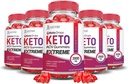 Justified Laboratories (5 Pack Keto Drops Keto ACV Gummies Extreme 2000MG Keto Drops Keto Gummies Advanced Formula Apple Cider Vinegar with Pomegranate Beet Juice Powder B12 Vegan Non GMO 300 Gummys