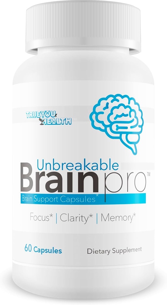 Unbreakable Brain Pro - Το καλύτερο συμπλήρωμα υποστήριξης εγκεφάλου - Premium υποστήριξη μνήμης εγκεφάλου - Φυσική υποστήριξη υγείας εγκεφάλου - υποστήριξη εγκεφάλου για γυναίκες & άνδρες - συμπληρώματα υποστήριξης εγκεφάλου για τη μνήμη και εστίαση