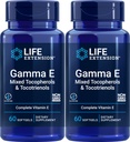 Επέκταση ζωής Gamma E Μικτές τοκοφερόλες & τοκοτριενόλες 60 Softgels (πακέτο του 2)
