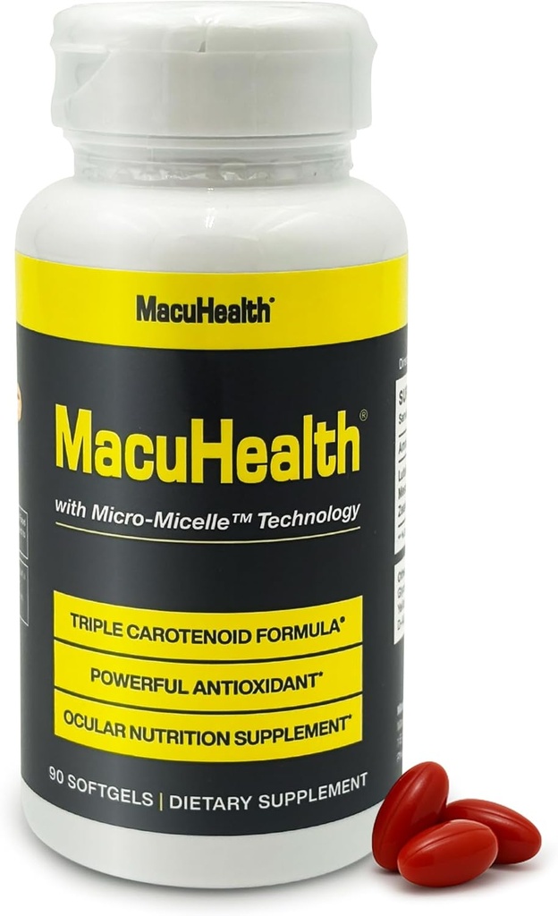 Macuhealth Triple Carotenoid Formula - Βιταμίνες ματιών για ενήλικες - 90 Softgels, 3 μήνες προσφοράς
