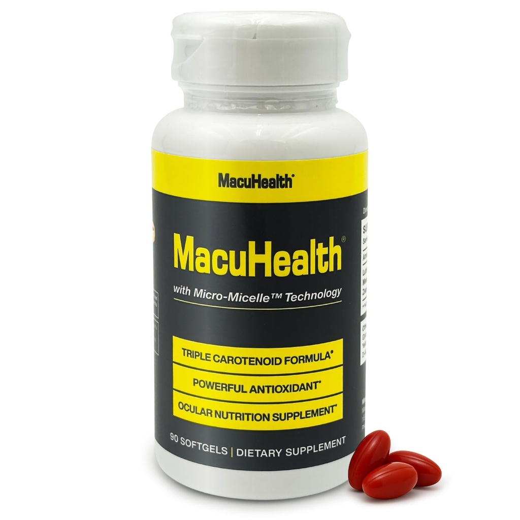 Macuhealth Triple Carotenoid Formula - Βιταμίνες ματιών για ενήλικες - 90 Softgels, 3 μήνες προσφοράς