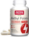 Jarrow Formulas Folate Μεθύλιο 1000 mcg - 100 Veggie Caps - Υψηλής Βιολογικής Δραστηριότητας Μορφή Folate - Τεχνολογία Φολικό οξύ 4ης Γενιάς - 100 Υπηρεσίες