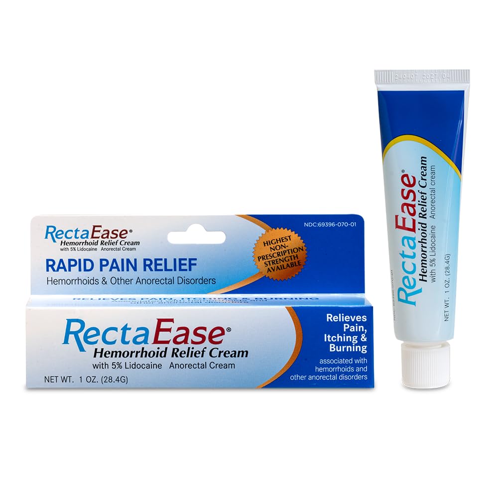 5% Lidocaine Hemorrhoid Topic Relief Cream, Rapid Numbing για φαγούρα & κάψιμο, Extra Strength Anorectal treatment for Sensitive areas, Advanced Formula for Fast Soothing Care, 1 oz Tube