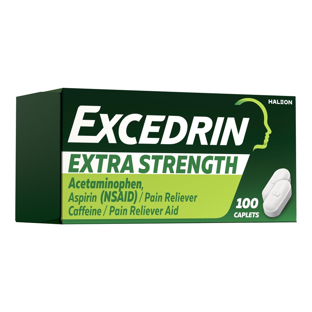 Excedrin Extra Strength Pain Relief Caplets – Κεφαλαλγία Ανακούφιση – 100 Μέτρα