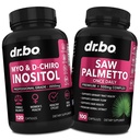 Myo-Inositol & D-Chiro Inositol Saw Palmetto - 40:1 Ratio Hormone Balance for Women - Saw Palmetto for Women Hair Loss - Συμπληρώματα για την υποστήριξη εμμηνορρυσιακό κύκλο & υποστήριξη γυναικεία υγεία