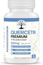Quercetin Premium με ψευδάργυρο και βρωμελαΐνη - ανοσοποιητικό σύστημα και υποστήριξη της αναπνευστικής υγείας - Αντιοξειδωτικά Οφέλη - Μη ΓΤΟ, Χωρίς γλουτένη - 60 κάψουλες Vegan
