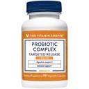 The Vitamin Shoppe Probiotic Complex 4 Δισεκατομμύρια CFUs– Στοχευμένα Καπάκια Ελευθέρωσης – Υποστηρίζει Εντερική Υγεία & Διέγερση με Ισορροπία Προβιοτικών Στρωμάτων (90 Καψάκια Φυτικών)