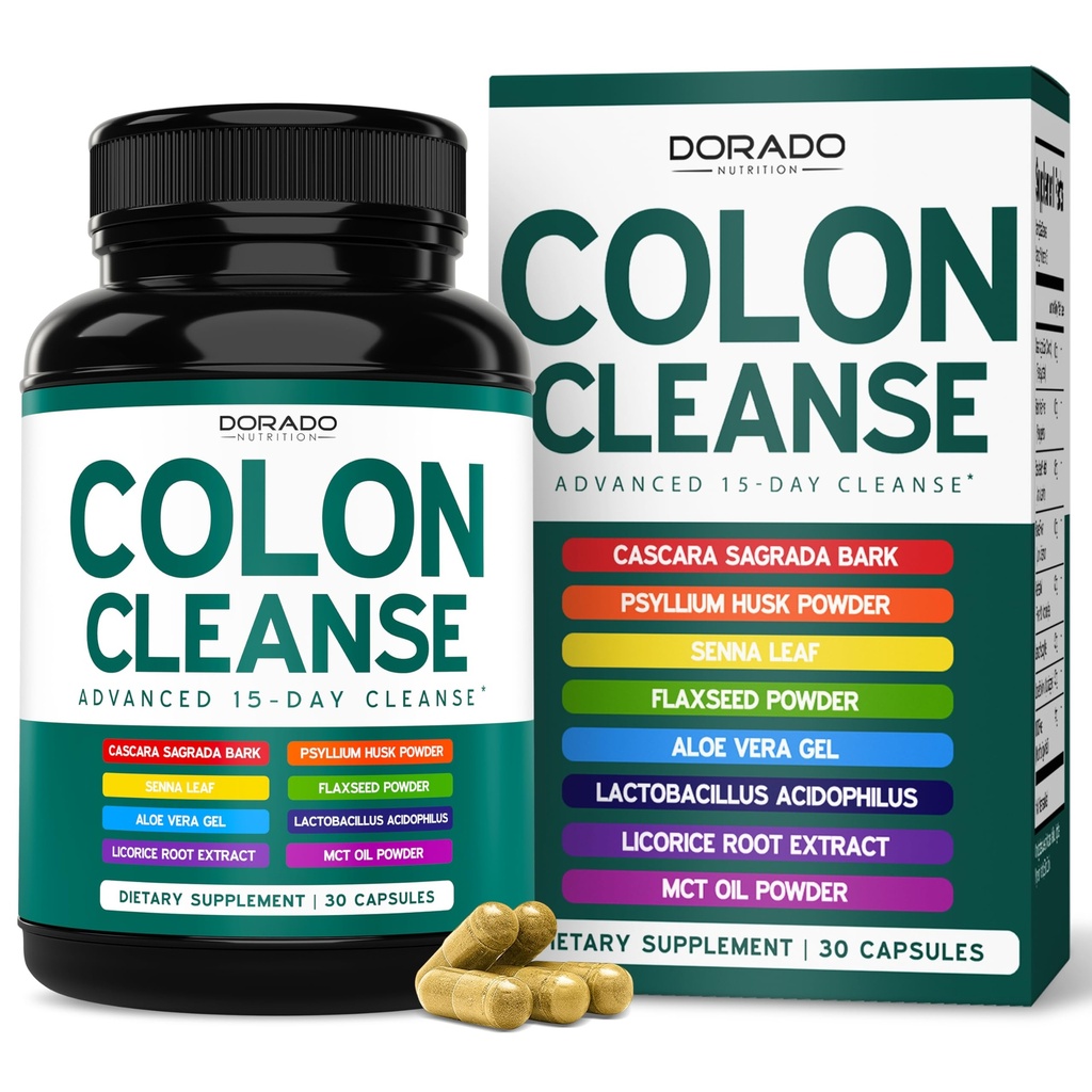 Cleanse & Detox 15 Ημέρα Cleanse Gut (30 Count) Εντερικά χάπια Cleanse & Probiotic για την απαλή Laxative & Bowel Relief για το Στόμαχο Bloating - Third Party Tested, Vegan, Non-GMO - Made in USA