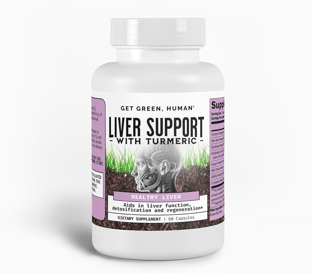 Κάψουλες υποστήριξης ήπατος w/Turmeric, Mark Thittle & Dandelion – Detox, Cleanse & Regenerate Liver Function – Καθημερινή βοτανική συμπλήρωμα w/Beetroot & Artichoke – 60 κάψουλες