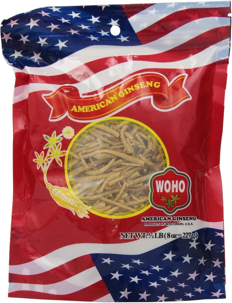 Woho #120.8 Αμερικανική Ginseng Μεγάλη Prong Fiber 8oz. Τσάντα