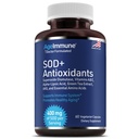 SOD Antioxidants Complex Υγιεινή γήρανση συμπλήρωμα - 400mg του Superoxide Dismutase - Alpha Lipoic Acid - L-αργινίνη - Λυσίνη - AKG - Βιταμίνη Α - Βιταμίνη Ε για ανοσοποιητική υποστήριξη-60 κάψουλες