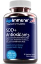 SOD Antioxidants Complex Υγιεινή γήρανση συμπλήρωμα - 400mg του Superoxide Dismutase - Alpha Lipoic Acid - L-αργινίνη - Λυσίνη - AKG - Βιταμίνη Α - Βιταμίνη Ε για ανοσοποιητική υποστήριξη-60 κάψουλες