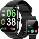 Smart Watch, SmartWatches for Men Women, 1,85" HD Fitness Tracker (Απάντηση/Make Calls), 120+ Sport Modes, Heart Rate/Sleep Monitor, IP68 Αδιάβροχο Fitness Watch, Smartwatch για Android iOS