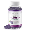 Iron Gummies with Vitamin C - Iron Deficiency Anemia συμπλήρωμα για ενήλικες & παιδιά, μασώμενα, Red Blood Cell Support, Energy, Immune Function, Brain Health, Max Απορρόφηση, 120 Vegan Gummies