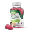 Viteey Kids Magnesium Citrate Gummies - Υποστηρίζει τη βοήθεια ύπνου, την ηρεμία Gummies, μυών Relaxer, Optimal Relaxation - Χορτοφαγική, Ζελατίνη Χωρίς, Γλουτένη Χωρίς, GMO Δωρεάν - Νόστιμο μασώμενα Βατόμουρο Γεύση Gummy