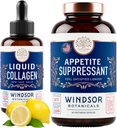 WINDSOR BOTANICALS Liquid Collagen and Appetite Suppressant Beauty and Wellness Bundle