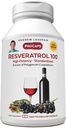 ANDREW LESSMAN Resveratrol-100mg - 30 κάψουλες - Κόκκινο κρασί Ωφέλιμο, φυσικά επιδεικνύοντας αντιοξειδωτικό, χωρίς αλκοόλ. Χωρίς πρόσθετη ύλη