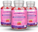 Magnesium Gummies 3 συσκευασίες Essentife 100mg ανά υπηρεσία - Μείγμα του μαγνησίου Κιτρικό & Μαγνήσιο Γλυκινικό - Υποστηρίζει Digestion - Μείνετε ήρεμοι & ξυπνώντας Ενεργοποιείται με συμπληρώματα μαγνησίου για ύπνο