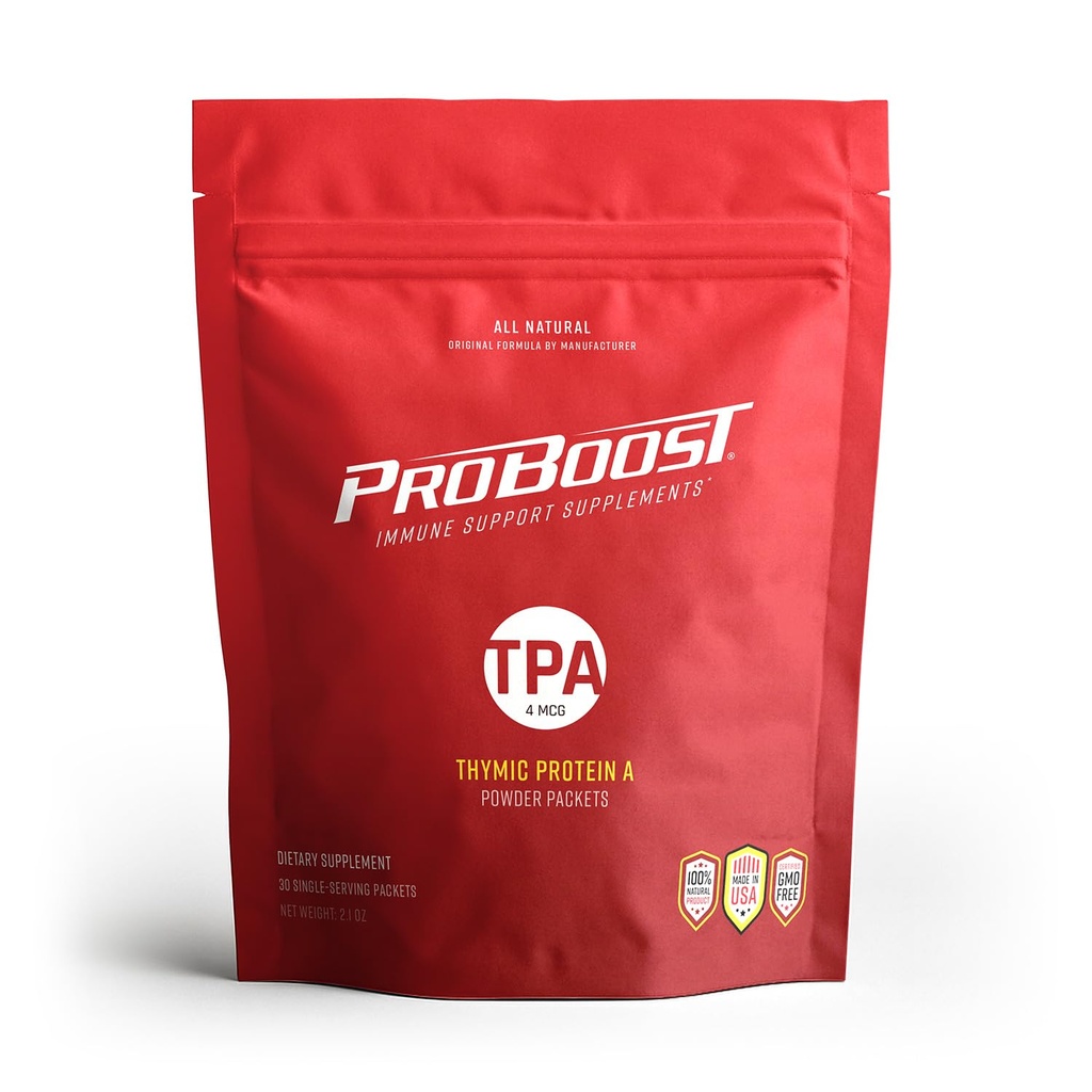 Thymic Protein A Powder Packets (4 McG TPA) – Συμπλήρωμα υποστήριξης ανοσοποιητικού συστήματος - Όλα φυσικά, μη ΓΤΟ Formula - 30 πακέτα