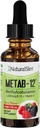 NaturalSlim Liquid B12 Βιταμίνες με Βιταμίνη D - Metab-12 Methylcobalamin 2500 mcg B12 Υπογλώσσιες σταγόνες για Μεταβολισμό, Ενέργεια, & Ανοσολογική Υποστήριξη - Berry Flavor 1 fl oz
