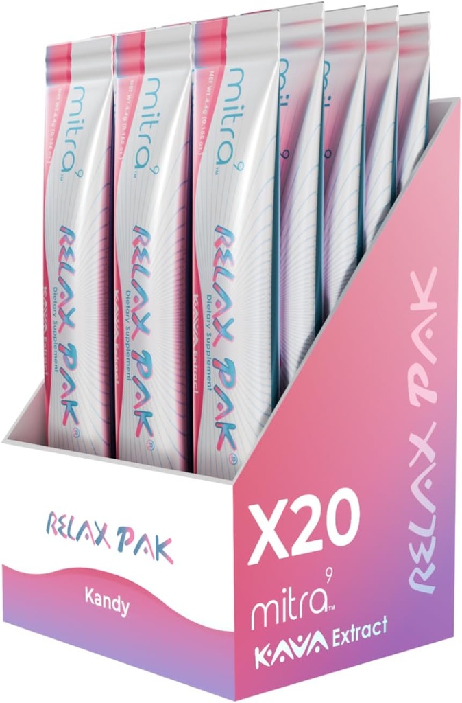 Mitra9 Kava Powder RelaxPak - Kandy Kava Extract Powder Packets 