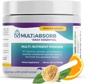 MultiAbsorb~Daily Essential, Multi-Nutrient Powder for Optimal Health, Vitamins, Minerals, Antioxidants, No Fillers or Preservatives, Natural, Non-GMO, 30 Servings (Orange-Mango)