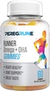 Runner Omega 3, 6, και 9 Gummies Plus DHA - Daily Running Συμπληρώματα – 50% Λιγότερο Ζάχαρη – Heart & Joint Health Gummy για αθλητές – GMP Certified