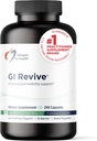 Designs for Health GI Revive - Slippery Elm Gut Health Support with Licorice Root, L-Glutamine + Zinc Carnosine - MSM, Marshmallow Root Powder + Okra Extract (210 κάψουλες)