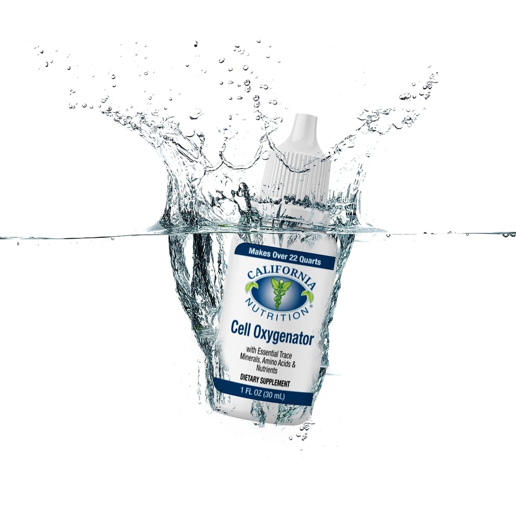 Κυτταρικό Oxygenator Oxygen Boost, 1fl oz (30ml), Κυτταρικό Oxygen Food Drops με ψευδάργυρο, Σύστημα Υποστήριξης Ανοσοποιητικού Συστήματος, Συμπλήρωμα Διατροφής Υγρού Οξυγόνου, Ίχνη Ορυκτών & Αμινοξέων