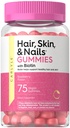 Carlyle δέρμα μαλλιών και νύχια Βιταμίνες 75 Gummies με Biotin και Collagen 