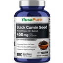 NusaPure Black Cumin Seed, 450 mg, 180 Veg Capsules (Non-GMO, Vegan)