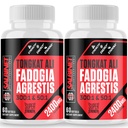 2400mg Fadogia Agrestis Tongkat Ali Συμπληρώματα - Third Party Tested - 1400mg Fadogia Agrestis & 1000mg Tongkat Ali, Μέγιστη δύναμη, μυϊκή μάζα & αθλητική απόδοση, 2 συσκευασίες