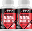 2400mg Fadogia Agrestis Tongkat Ali Συμπληρώματα - Third Party Tested - 1400mg Fadogia Agrestis & 1000mg Tongkat Ali, Μέγιστη δύναμη, μυϊκή μάζα & αθλητική απόδοση, 2 συσκευασίες